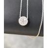 Buy cheap Round Lab Created Diamond Pendant Necklace With Halo Setting Pendant Lab Diamond Jewelry from wholesalers