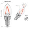 Buy cheap Red LED Night Light Bulb Candelabra Edison C7 E12 For Christmas from wholesalers