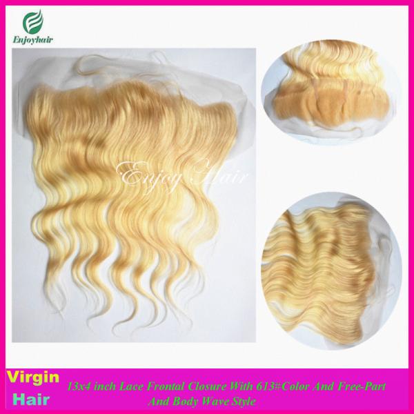 Buy cheap 7A malaysian virgin hair lace frontal 13''x4'' ,613# color body wave hair lace closure from wholesalers