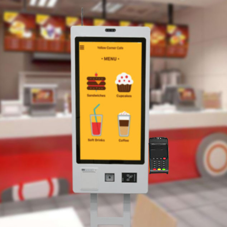 Windows Self Ordering Kiosk For Restaurants Machine 1920*1080