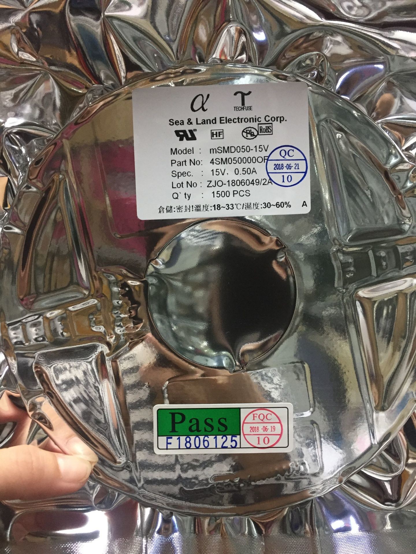 1206-005 pptc resettable fuse 0.05A Power Up Circuit Perfect Solution For Industrial