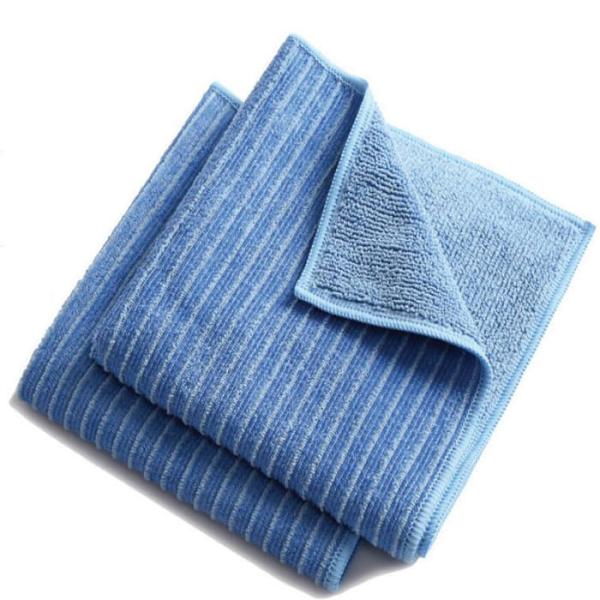 Buy cheap 260gsm Microfiber Cleaning Cloth Blue Color Microfiber Scrubbing Cloth from wholesalers