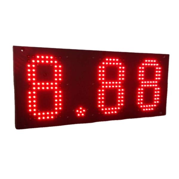 Buy cheap Outdoor Red 7 Segment Display Screen LED Gas Station Sign Board from wholesalers