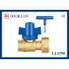 Buy cheap Female / Female Revolving Nut With Lockable Handle Brass Ball Valve from wholesalers