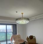 Creative Crystal Chandelier Round/Rectangle Led Living Dining Room Lamp hotel