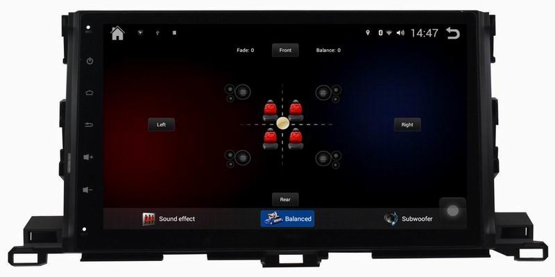 Ouchuangbo car gps navi stereo for Toyota Highlander 2015 with capacitance multiple touch screen android 4.4 system
