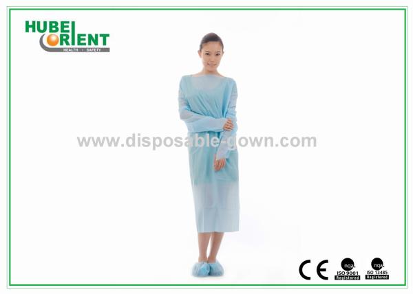 Buy cheap 35-65g Fluid Resistant Disposable Medical Use CPE Protective Gowns With Thumb Cuffs For Hospital from wholesalers
