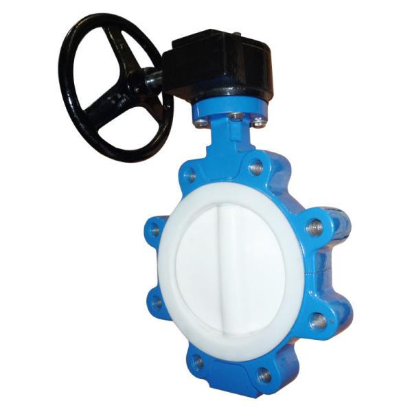 Buy cheap PTFE Disc Seat Cast Iron Butterfly Valves Wafer Lug Butterfly Valve from wholesalers