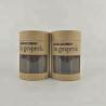 Buy cheap Kraft Round Packaging Box / Brown Cardboard Paper Tube PVC Window Cylinder Box from wholesalers