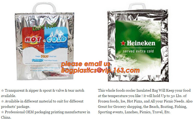 Promotional Aluminium Extra Large Thermal Cooler insulated tote bags with zipper,Custom Logo cooler bag for food bagease