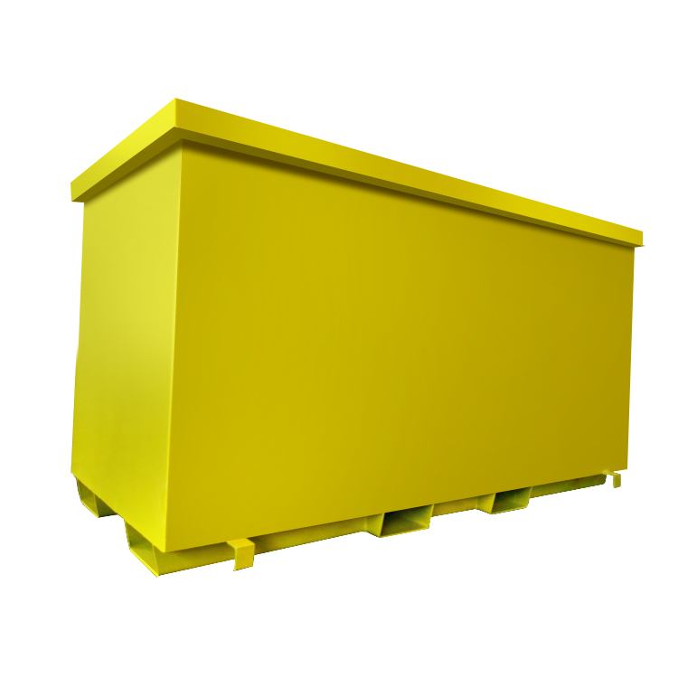 2CBM - 50CBM Garbage Skip Bin For Compressed Garbage Truck Environmental Protection