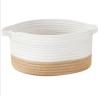 Buy cheap OEM home center decoration easter woven big blue cotton rope baby storage organizer empty toys gifts clothes laundry bas from wholesalers