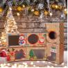 Buy cheap Santa Snowman Christmas Cookie Boxes , Doughnut Gift Boxes With Clear Window from wholesalers