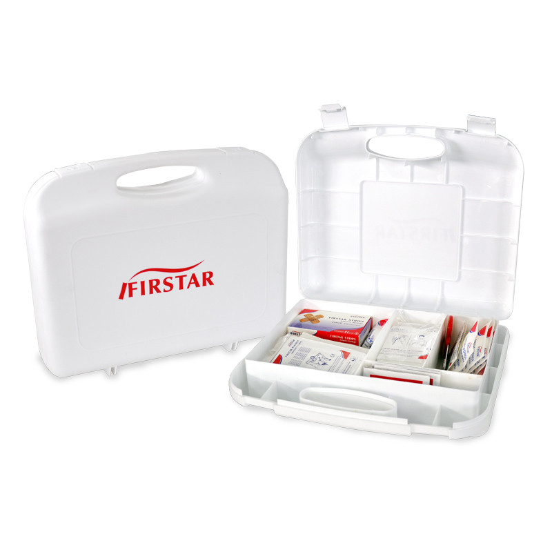 Portable National Workplace First Aid Kit Wall Mounted For Car Four Compartments