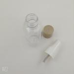 OEM Mini Hand Sanitizer Bottles , PET Clear Plastic Bottles 7.9cm Size
