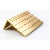 Buy cheap Rustproof Golden 2500mm Long Brass Stair Nosing SGS For Villa from wholesalers