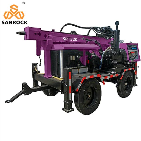 Buy cheap Trailer Mounted Water Well Drilling Rig Hydraulic Portable Deep Well Drilling Machine from wholesalers