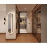 Buy cheap Steel Elegance Modern Gray Walk-In Closet With Gold Accents from wholesalers