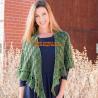 Buy cheap Hand Knitted Poncho, Brown Scarf,Wool Knitted Sweater Green Free Knitting Crochet Woman from wholesalers
