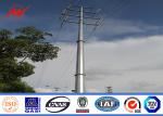 Electrical Steel Utility Pole / Steel Transmission Poles For Power Distribution