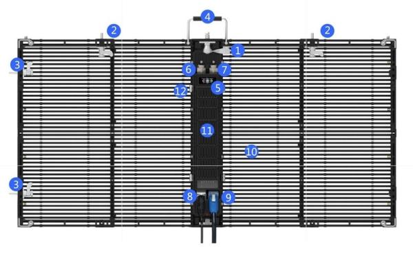 Buy cheap 3840Hz SMD1921 glass Window LED Display Transparent Waterproof IP65 from wholesalers