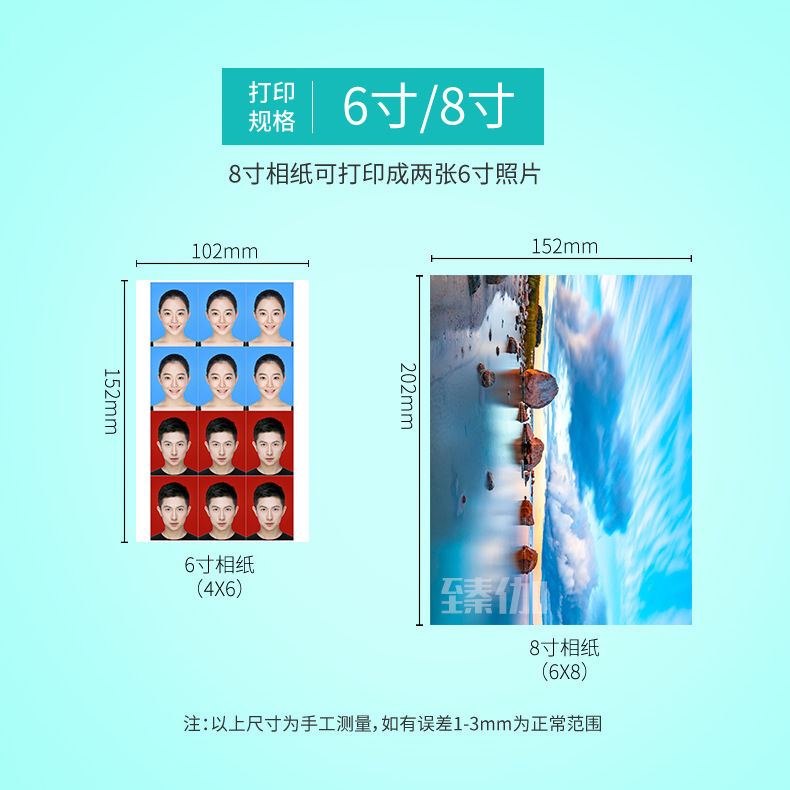 375 Prints/Roll 2 Rolls/Ctn High Speed YMCO Heat Sublimation Photo Printer P525L