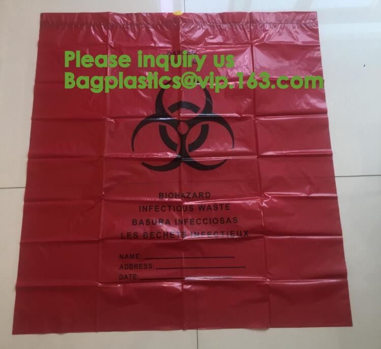 Bio-Medical Hazardous Waste bag, Bio-Hazard Specimen pouch Printed Medical Mart, Biological Waste Management