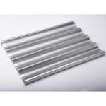 Foodservice NSF 5 Loaf Glazed Aluminum Baguette Baking Tray French Bread Pan