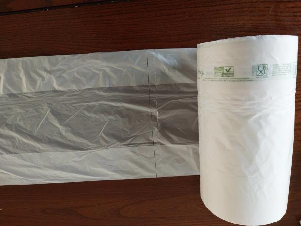 Buy cheap 40 % Biobased Plastic Produce Bags On A Roll 35 X 50 Cm Semi Transparent from wholesalers