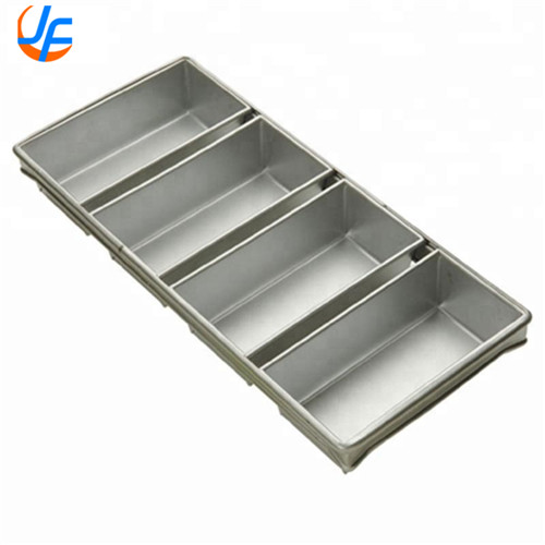 RK Bakeware China- 4 Straps Nonstick Aluminum Loaf Pans/ Aluminumized Bread Pan