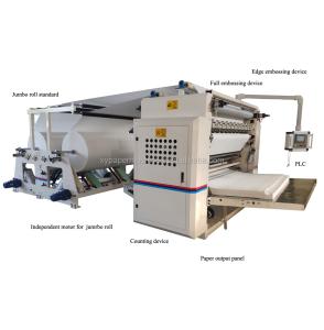 China CE PLC Control V Folding Facial Tissue Paper Making Machine on sale