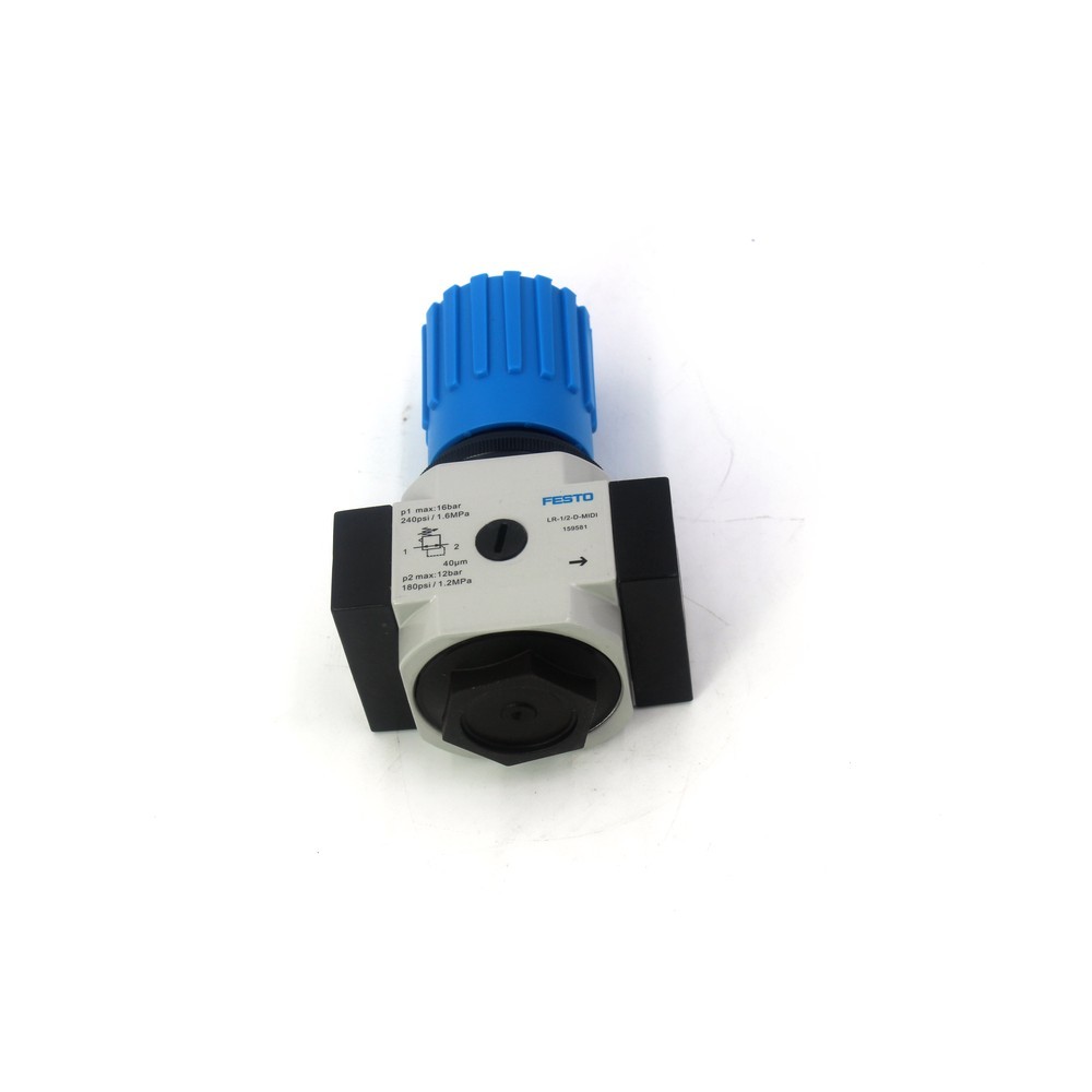 LR-1/4-D-MIDI 186451 LR-1/4-D-MIDI-MPA 8002368 FESTO Zinc Alloy Pressure Regulating Valve With Pressure Gauge 0.5-12 Bar Compact Air Filter Regulator