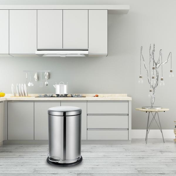 Buy cheap Fingerprint Proof 7.93 Gallon Round Kitchen Garbage Cans from wholesalers