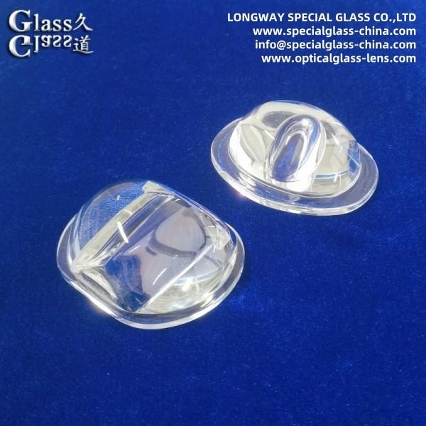 Buy cheap Polished Surface Optical Borosilicate Glass Lens High Bay Light Lens High Clarity from wholesalers