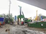 KR300ES Rotary Drilling Piling Rig Low Headroom Hydraulic 320KN/M