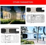 Prefab Space Capsule Bedroom Hotel Cabin Modular Folding Tiny Container House