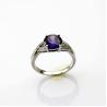 Buy cheap Women Jewelry 925 Silver Round Created Amethyst Cubic Zircon Ring(F93) from wholesalers