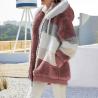Buy cheap Winter Warm Women′s Jacket Plush Patchwork Zipper Women′s Coats Casual Hooded Loose Jacket for Women from wholesalers