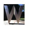 Buy cheap Matt Finish Stainless Steel Sculpture Architectural Sculpture Letter M Design from wholesalers