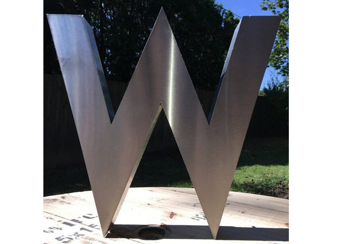Number 3 Design Corten Steel Sculpture Rusty Sculptures For Residential Decoration