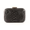Buy cheap Black Textured Ladies Leather Clutch Bags Made In Faux Snake Skin Leather from wholesalers