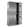 Buy cheap Stainless Steel 6 Door Medicine Display Cabinet , Durable Home Clothing Multi Function Locker from wholesalers