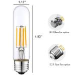 450Lm T30 Edison LED Filament Bulbs , B22 E26 E27 High Lumen Edison Bulbs