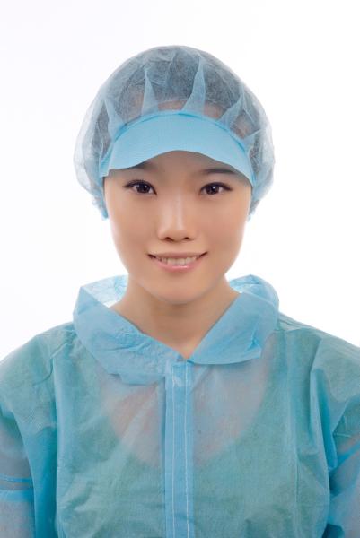 Buy cheap Food Processing Nonwoven Bouffant Head Cover With Peak from wholesalers