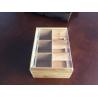 Buy cheap OEM bamboo wooden tea storage box chest box with clear acrylic lid from wholesalers