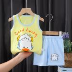 3M-9M Children's Summer Cotton Suit Girls' Shorts Clothes Boys' Sleeveless