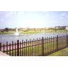 Buy cheap Black Powder Coated Spear Top Garden Odm Steel Tubular Fencing 2.4m Height from wholesalers