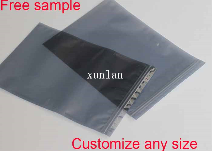 Light Anti Static Storage Bags , Static Dissipative Bag Offset Printing Shiny Surface