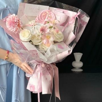 Buy cheap Brilliant Series Flower Wrapping Paper Wholesale Flowers Floral Materials Flower Shop Supplies Relief Art Flower Wrapping Paper from wholesalers