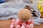Dia 30mm Toxicless Cork Ball Stopper Lid For Borosilicate Glass Jar